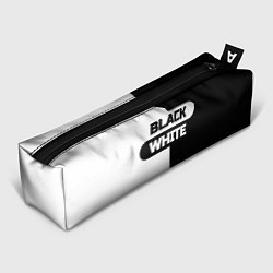 Пенал для ручек Black white пополам, цвет: 3D-принт