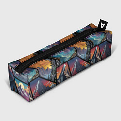 Пенал для ручек Горы в стиле фэнтези, цвет: 3D-принт