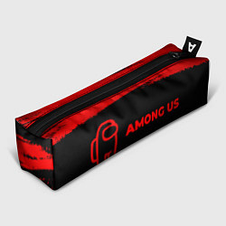 Пенал для ручек Among Us - red gradient по-горизонтали, цвет: 3D-принт