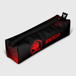 Пенал для ручек Skoda - red gradient по-горизонтали, цвет: 3D-принт