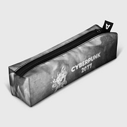 Пенал для ручек Cyberpunk 2077 - grey gradient по-горизонтали, цвет: 3D-принт
