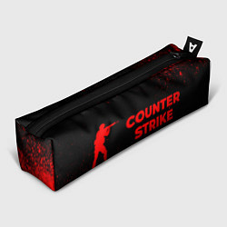 Пенал для ручек Counter Strike - red gradient по-горизонтали, цвет: 3D-принт