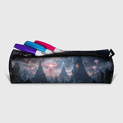 Пенал для ручек Фантастический мир с медузами и озеро у гор, цвет: 3D-принт — фото 2