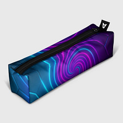 Пенал для ручек Сине-фиолетовая спираль, цвет: 3D-принт