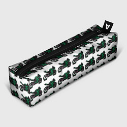 Пенал для ручек Motorbike dark green, цвет: 3D-принт