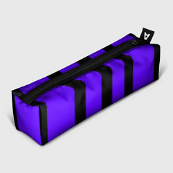Пенал для ручек Color purple black stripes, цвет: 3D-принт