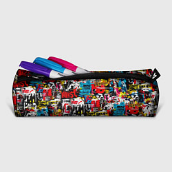 Пенал для ручек Граффити коллаж, цвет: 3D-принт — фото 2