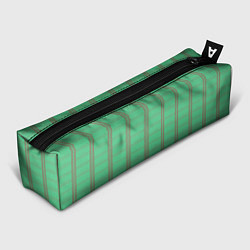 Пенал Color green cage brown stripes