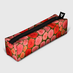 Пенал для ручек Цветочная поляна паттерн, цвет: 3D-принт