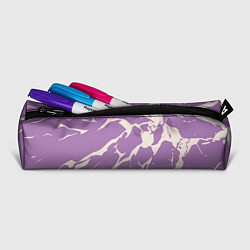 Пенал для ручек Разломы на лиловом, цвет: 3D-принт — фото 2