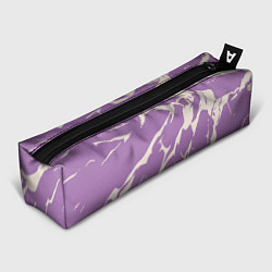 Пенал для ручек Разломы на лиловом, цвет: 3D-принт