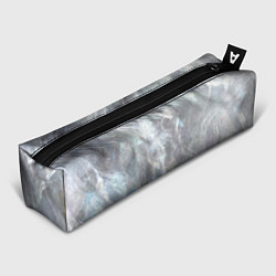 Пенал для ручек Абстракция - white smoke on gray background, цвет: 3D-принт