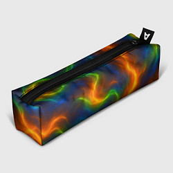 Пенал для ручек Разноцветное пламя и дым, цвет: 3D-принт