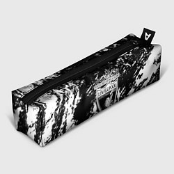 Пенал для ручек Ливерпуль белые штриха красок, цвет: 3D-принт