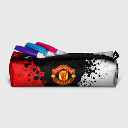 Пенал для ручек Манчестер Юнайтед краски абстрактные, цвет: 3D-принт — фото 2