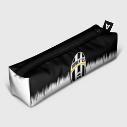 Пенал для ручек Juventus черно белые краски текстура, цвет: 3D-принт