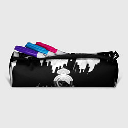 Пенал для ручек Реал Мадрид белая геометрия, цвет: 3D-принт — фото 2