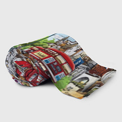 Плед флисовый Улицы Лондона -Big Ben, цвет: 3D-велсофт — фото 2