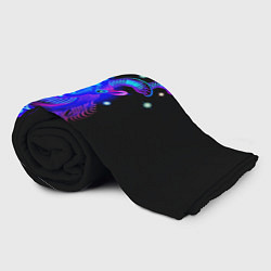 Плед флисовый Космический Козерог, цвет: 3D-велсофт — фото 2