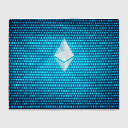 Плед флисовый Blue Ethereum, цвет: 3D-велсофт