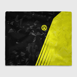 Плед флисовый FC Borussia Dortmund: Abstract, цвет: 3D-велсофт