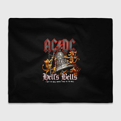Плед флисовый AC DC - bell with devils, цвет: 3D-велсофт