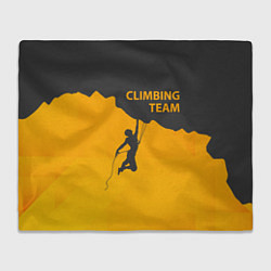 Плед флисовый Climbing Team, цвет: 3D-велсофт