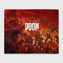 Плед флисовый DOOM: Hellfire, цвет: 3D-велсофт