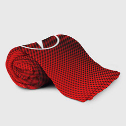 Плед флисовый Mercedes: Red Carbon, цвет: 3D-велсофт — фото 2