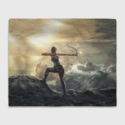 Плед флисовый Tomb Raider, цвет: 3D-велсофт