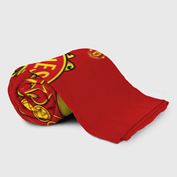 Плед флисовый FC Man United: Red Exclusive, цвет: 3D-велсофт — фото 2