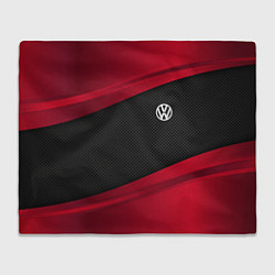 Плед флисовый Volkswagen: Red Sport, цвет: 3D-велсофт