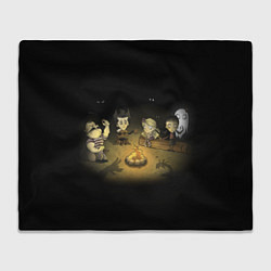 Плед флисовый Don’t Starve campfire, цвет: 3D-велсофт