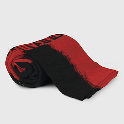 Плед флисовый RDD 2: Red & Black, цвет: 3D-велсофт — фото 2