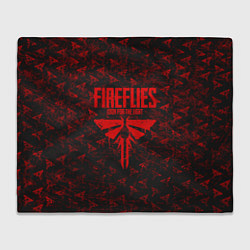 Плед флисовый Fireflies: Red Logo, цвет: 3D-велсофт