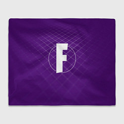 Плед флисовый F – Fortnite, цвет: 3D-велсофт