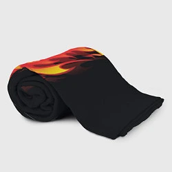 Плед флисовый PUBG: Hell Flame, цвет: 3D-велсофт — фото 2