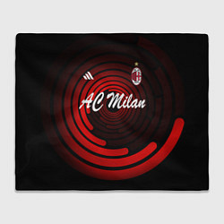 Плед флисовый AC Milan - FC, цвет: 3D-велсофт