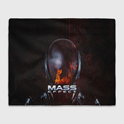 Плед флисовый Mass Effect, цвет: 3D-велсофт