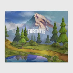 Плед флисовый Fortnite: Forest View, цвет: 3D-велсофт