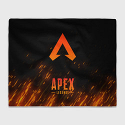 Плед флисовый Apex Legends: Orange Flame, цвет: 3D-велсофт