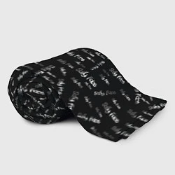 Плед флисовый Sally Face: Black Pattern, цвет: 3D-велсофт — фото 2