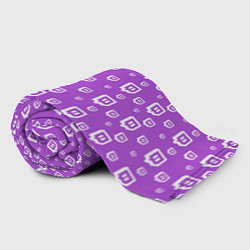 Плед флисовый Twitch: Violet Pattern, цвет: 3D-велсофт — фото 2