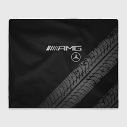 Плед флисовый Mercedes AMG: Street Racing, цвет: 3D-велсофт