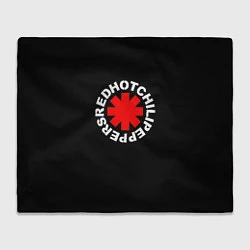 Плед флисовый Red Hot chili peppers logo on black, цвет: 3D-велсофт