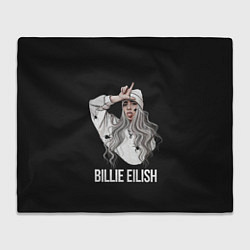 Плед флисовый BILLIE EILISH, цвет: 3D-велсофт