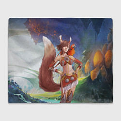 Плед флисовый Zoomorph PW, цвет: 3D-велсофт