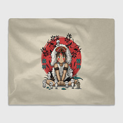 Плед флисовый Princess Mononoke, цвет: 3D-велсофт