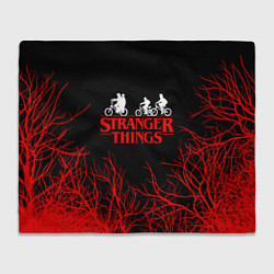 Плед флисовый STRANGER THINGS, цвет: 3D-велсофт