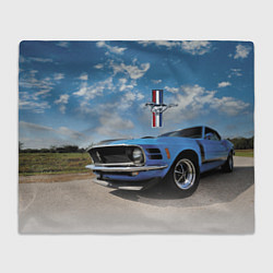Плед флисовый Mustang, цвет: 3D-велсофт
